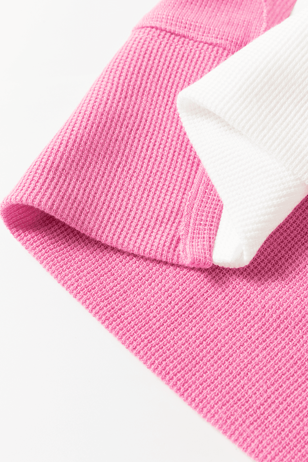 Exposed Seam Contrast Long Sleeve Sweatshirt - Trendsi - Flyclothing LLC