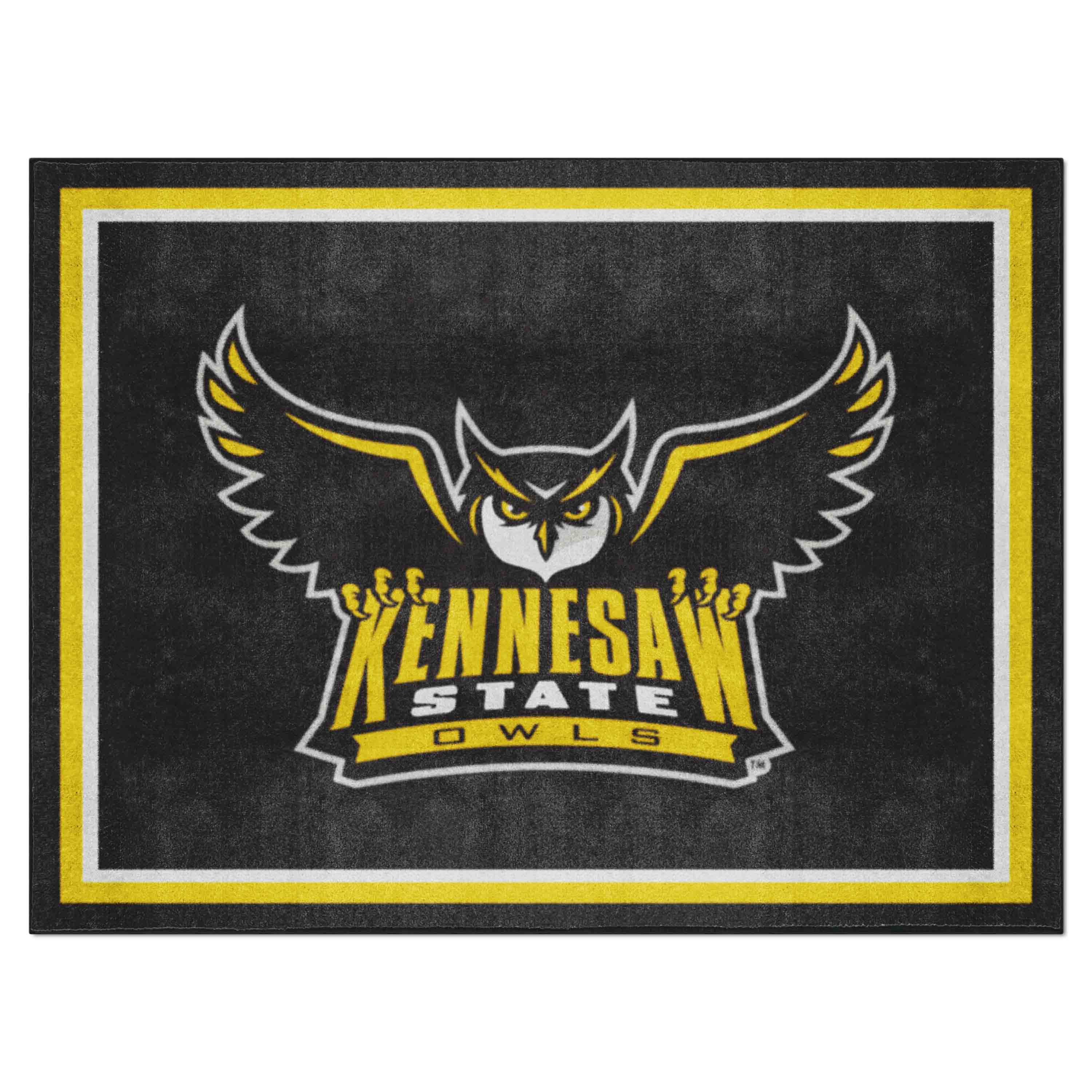 Kennesaw State Owls 8ft. x 10 ft. Plush Area Rug - Kennesaw State
