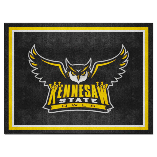 Kennesaw State Owls 8ft. x 10 ft. Plush Area Rug - Kennesaw State
