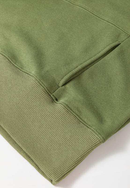 Solid Color Round Neck Long Sleeve Sweatshirt - Trendsi - Flyclothing LLC