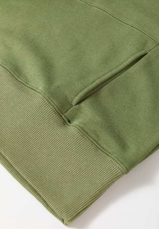 Solid Color Round Neck Long Sleeve Sweatshirt - Trendsi - Flyclothing LLC