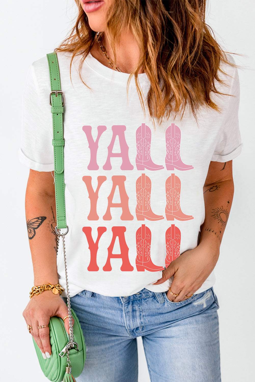 Letter Graphic Round Neck Short Sleeve T-Shirt - Trendsi - Flyclothing LLC
