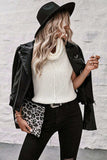 Central Seam Turtleneck Sleeveless Sweater Vest - Trendsi - Flyclothing LLC