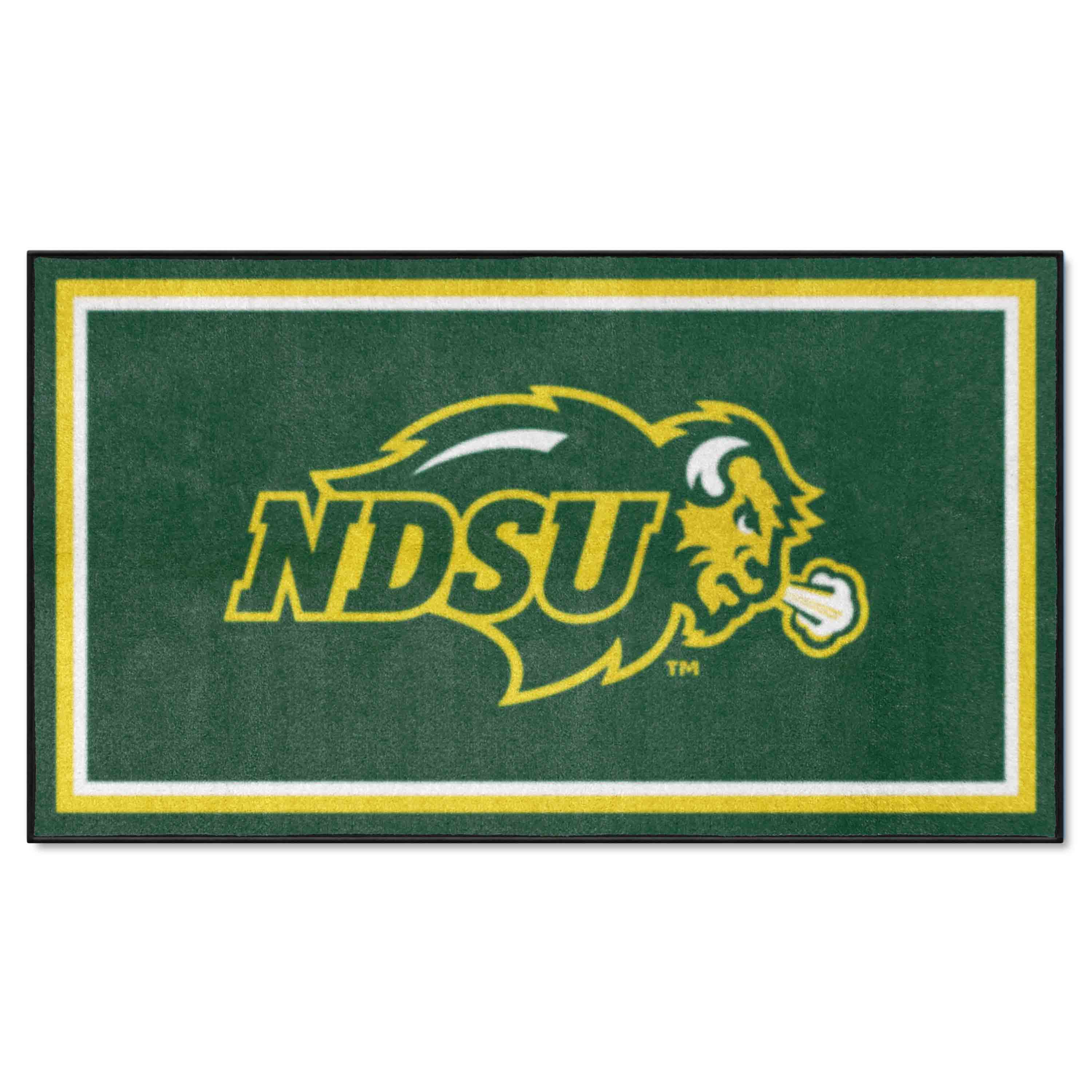 North Dakota State Bison 3ft. x 5ft. Plush Area Rug - North Dakota State