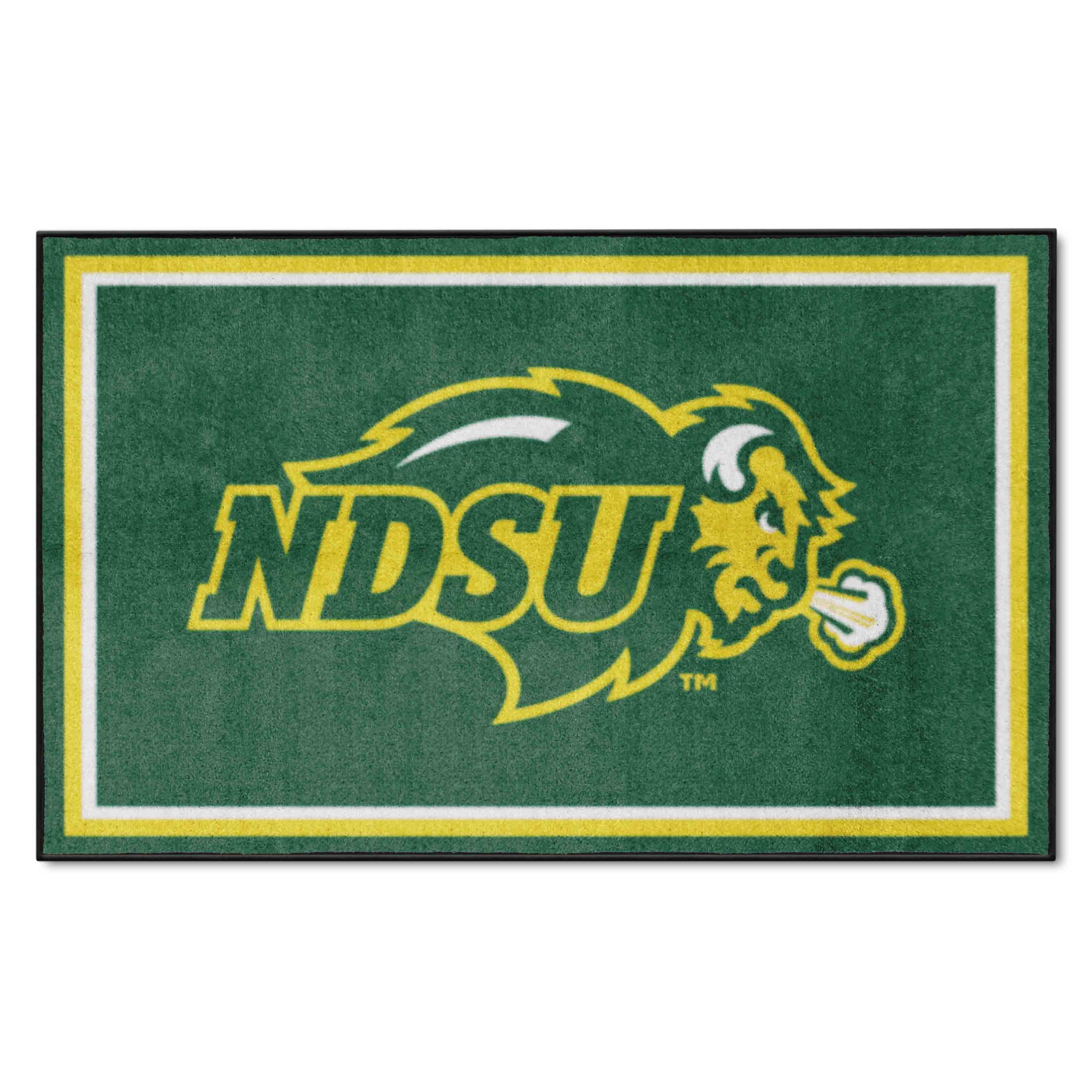North Dakota State Bison 4ft. x 6ft. Plush Area Rug - North Dakota State