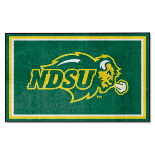 North Dakota State Bison 4ft. x 6ft. Plush Area Rug - North Dakota State