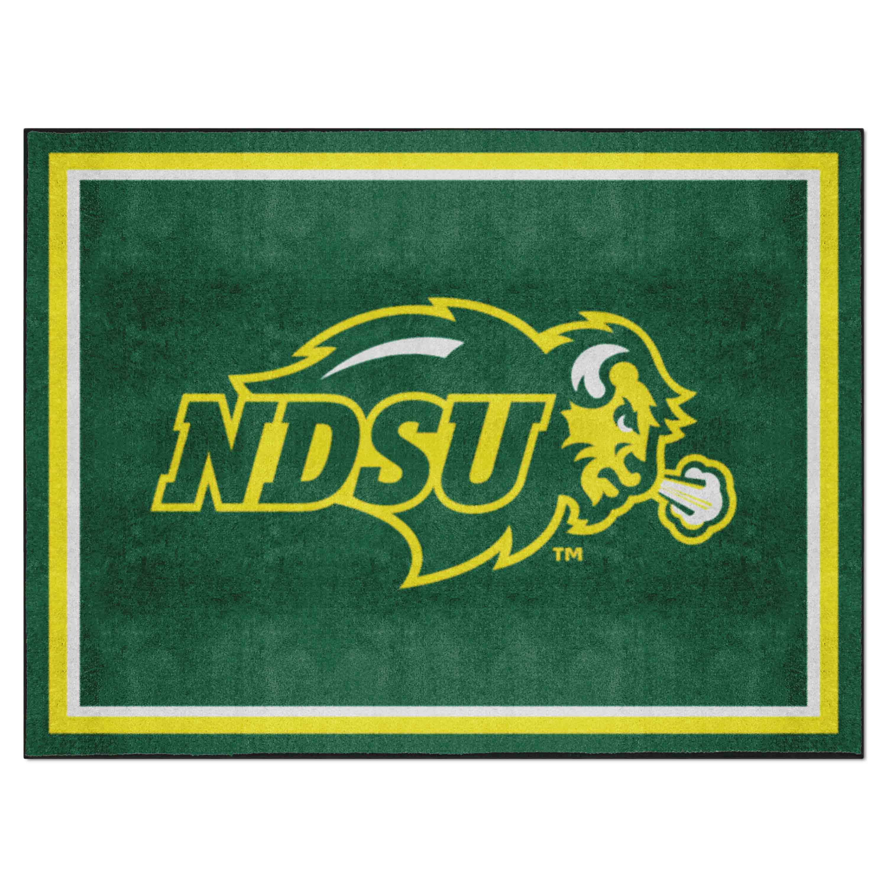 North Dakota State Bison 8ft. x 10 ft. Plush Area Rug - North Dakota State