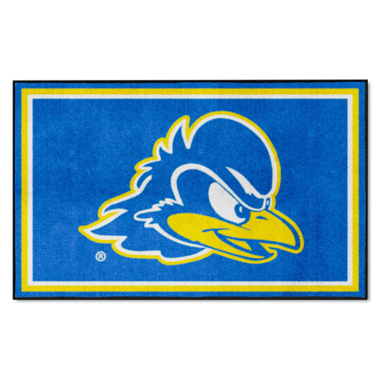 Delaware Blue Hens 4ft. x 6ft. Plush Area Rug - Delaware