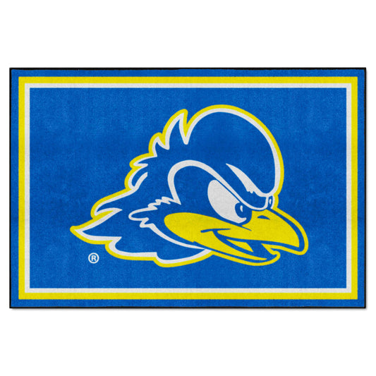 Delaware Blue Hens 5ft. x 8 ft. Plush Area Rug - Delaware