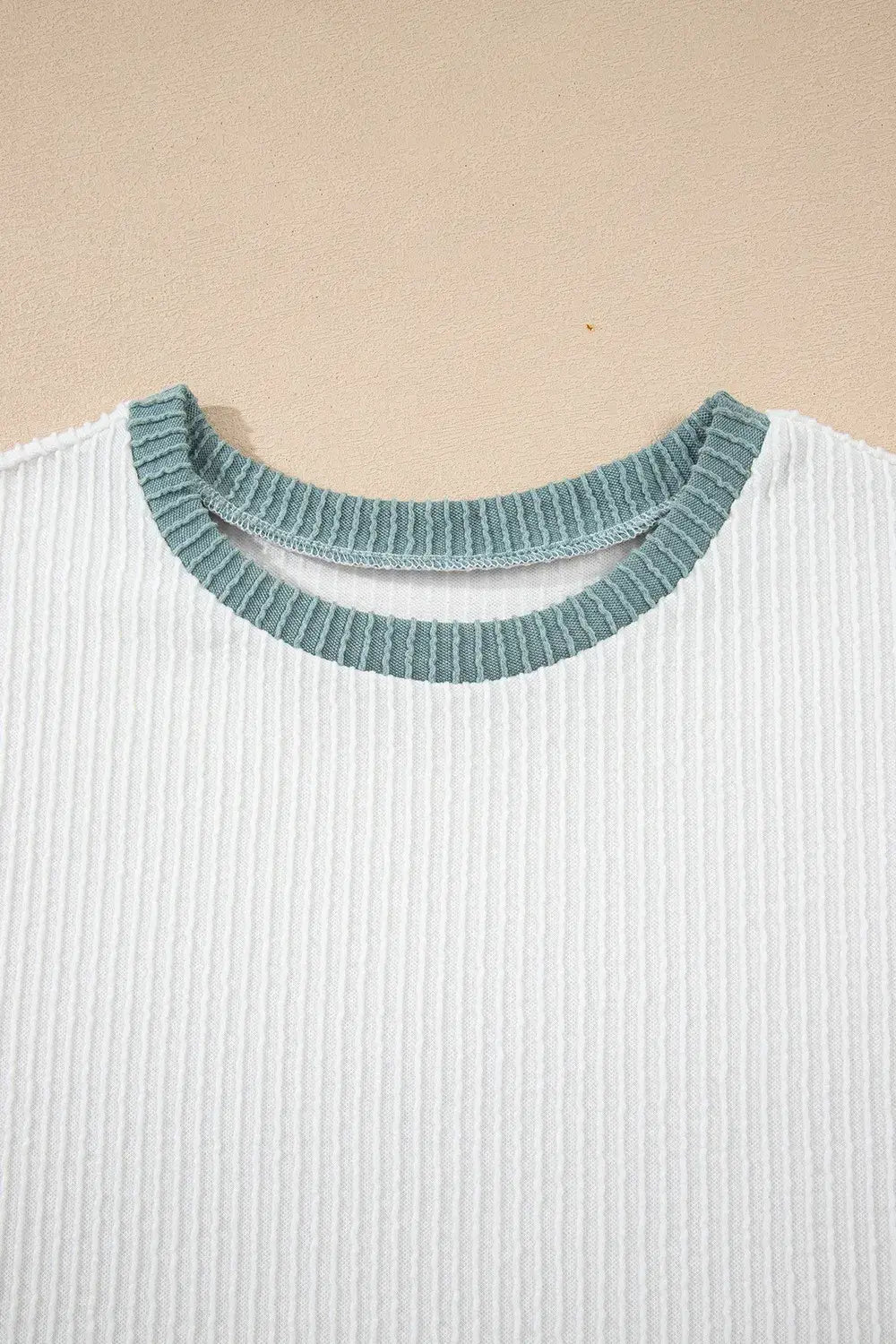 Contrast Trim Ribbed Knit Sleeveless Top - Trendsi - Flyclothing LLC