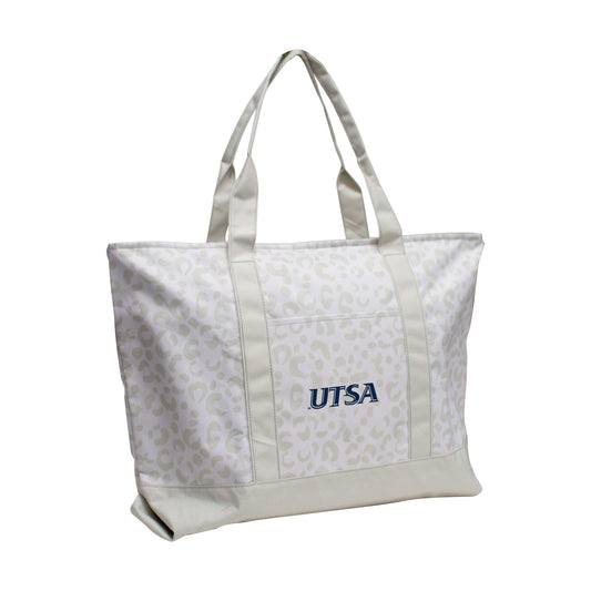 Texas - San Antonio Leopard Pattern Tote - Logo Brands - Flyclothing LLC