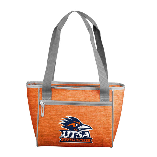 Texas-San Antonio Crosshatch 16 Can Cooler Tote - Logo Brands - Flyclothing LLC