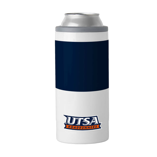 Texas-San Antonio 12oz Colorblock Slim Can Coolie - Logo Brands - Flyclothing LLC