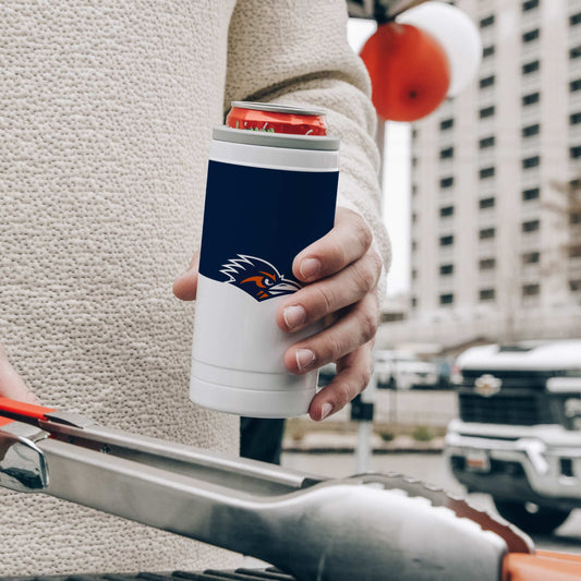 Texas-San Antonio 12oz Colorblock Slim Can Coolie - Logo Brands - Flyclothing LLC