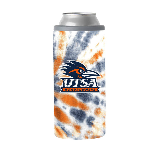 Texas - San Antonio 12oz Tie Dye Slim Can Coolie - Logo Brands - Flyclothing LLC