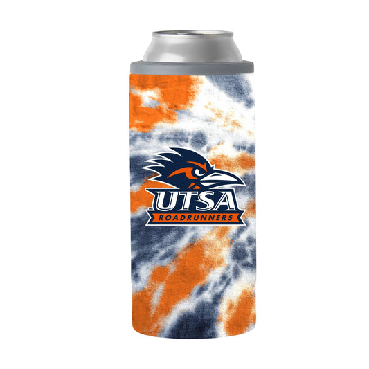 Texas - San Antonio 12oz Tie Dye Slim Can Coolie - Logo Brands - Flyclothing LLC