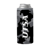 UTSA Black Camo 12oz Slim Can Coolie