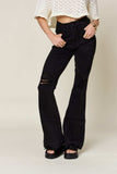 Judy Blue Full Size High Waist Distressed Flare Jeans - Trendsi - Flyclothing LLC
