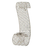Gold And Faux Crystal Swirling Wall Sconce - Homeroots - Flyclothing LLC