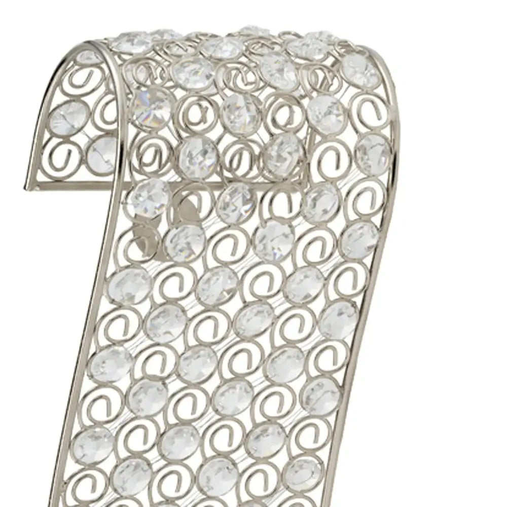 Gold And Faux Crystal Swirling Wall Sconce - Homeroots - Flyclothing LLC