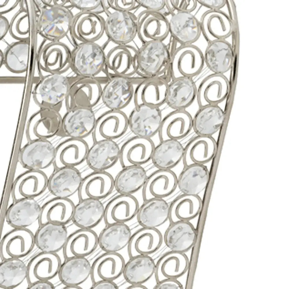 Gold And Faux Crystal Swirling Wall Sconce - Homeroots - Flyclothing LLC