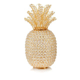 15" Gold Faux Crystal Decorative Pineapple - Homeroots