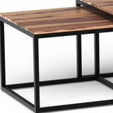 Set Of 3 Natural Wood Nesting Coffee And End Tables - Homeroots - Flyclothing LLC