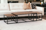 Set Of 3 Natural Wood Nesting Coffee And End Tables - Homeroots - Flyclothing LLC