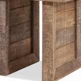 20" Brown Solid Wood Square End Table - Homeroots - Flyclothing LLC