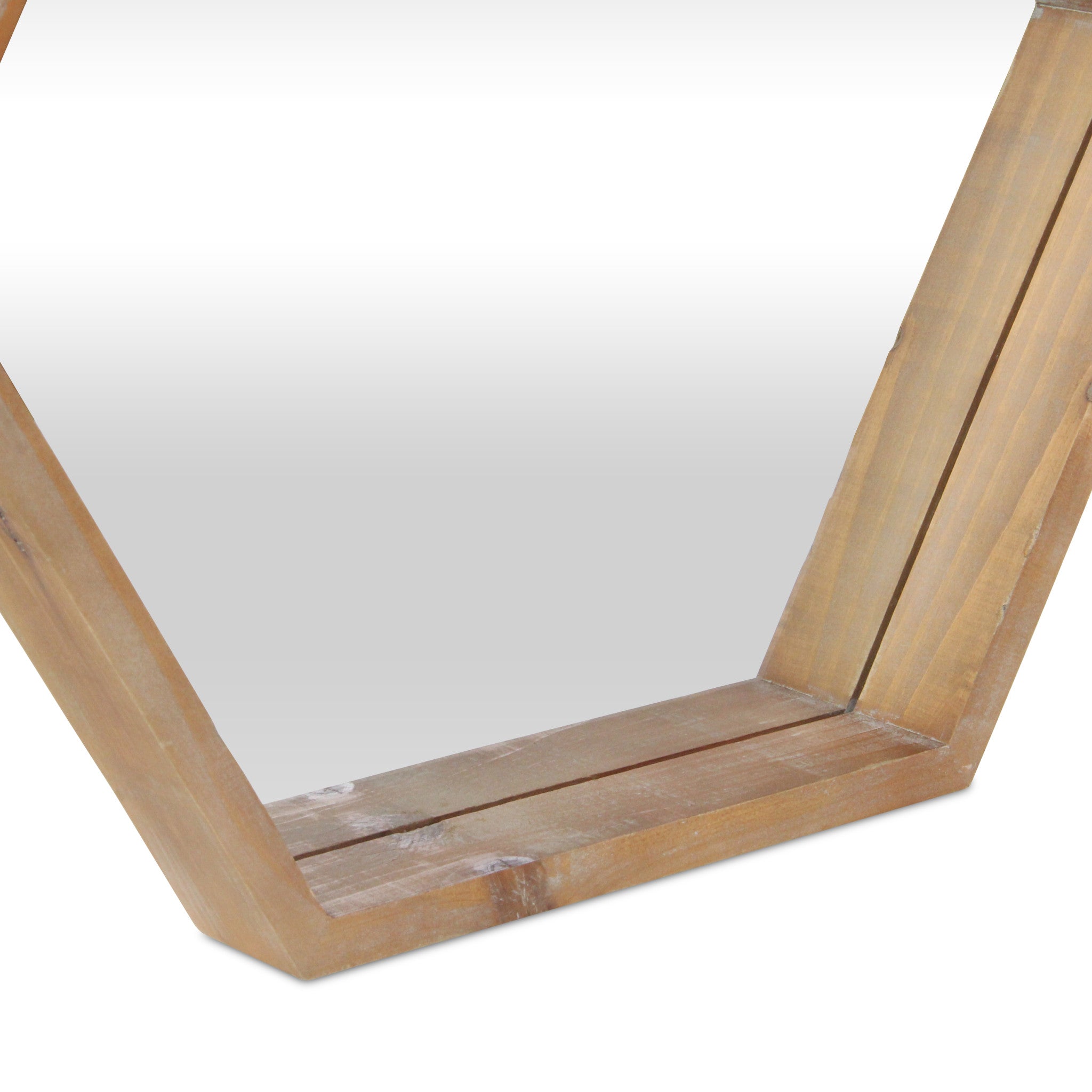 21" Brown Unframed Accent Mirror - Homeroots - Flyclothing LLC