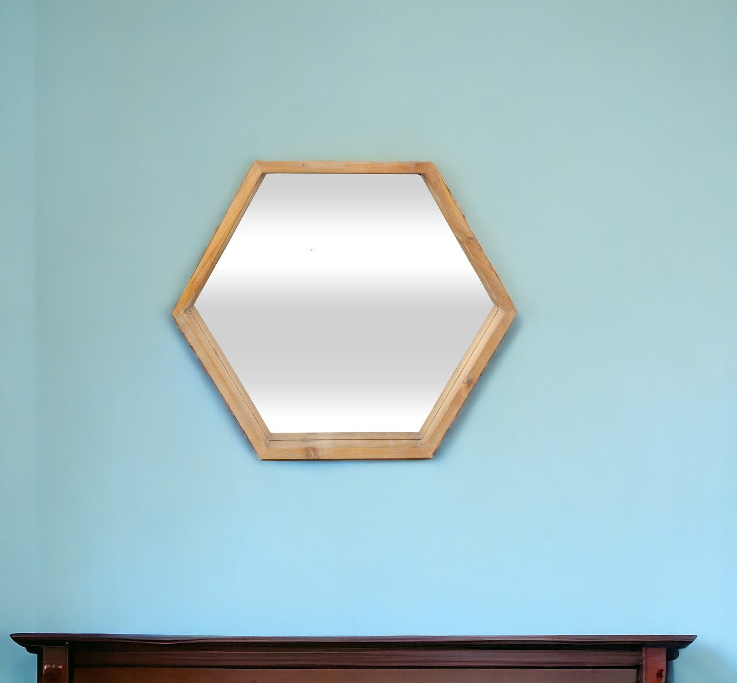 21" Brown Unframed Accent Mirror - Homeroots - Flyclothing LLC