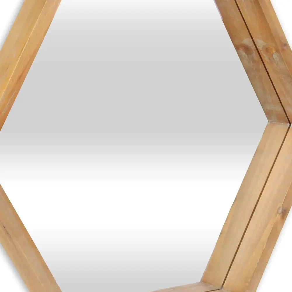 21" Brown Unframed Accent Mirror - Homeroots - Flyclothing LLC