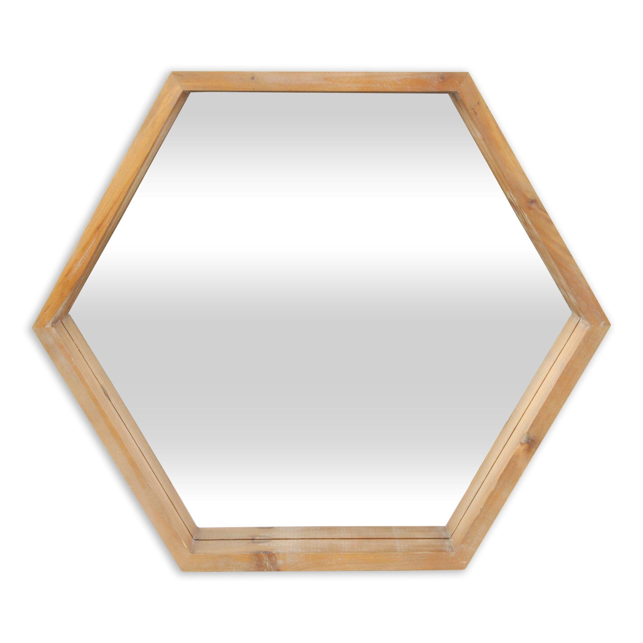 21" Brown Unframed Accent Mirror - Homeroots - Flyclothing LLC