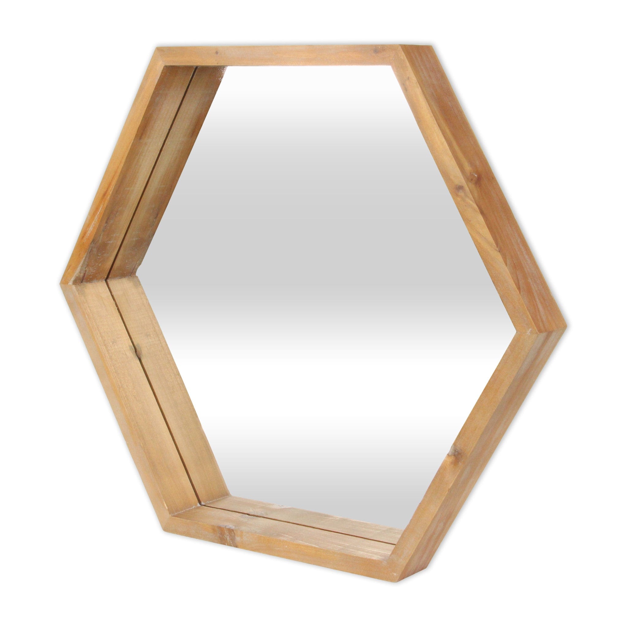 21" Brown Unframed Accent Mirror - Homeroots - Flyclothing LLC