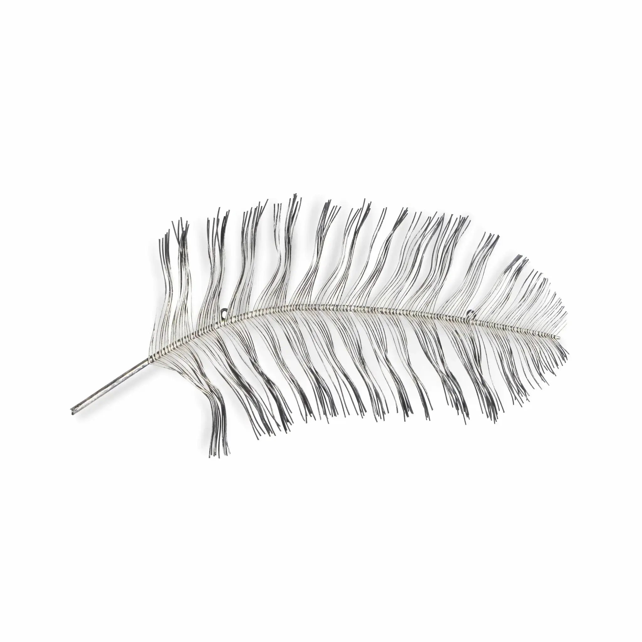 Black And Silver Metal Peacock Feather Wall Decor - Homeroots - Flyclothing LLC