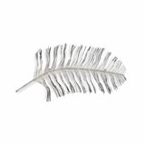 Black And Silver Metal Peacock Feather Wall Decor - Homeroots