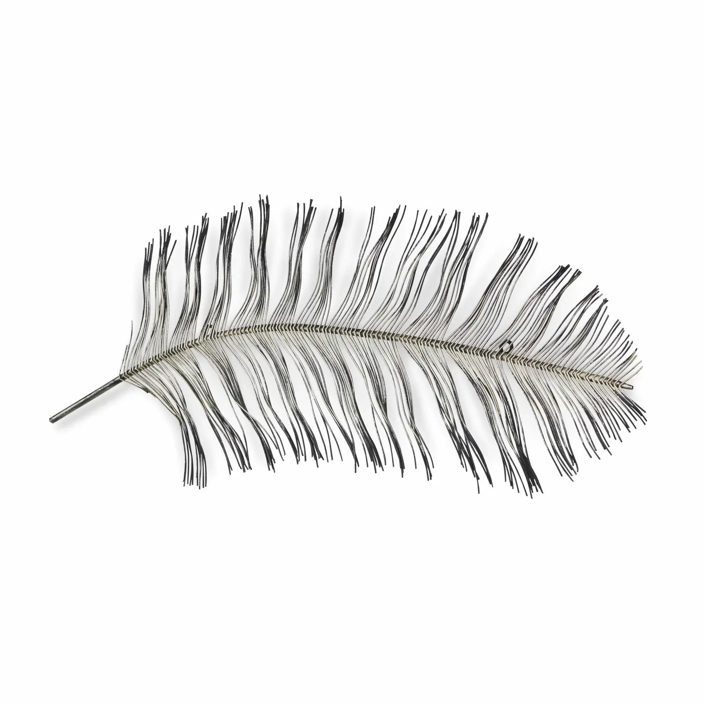 Black And Silver Metal Peacock Feather Wall Decor - Homeroots - Flyclothing LLC