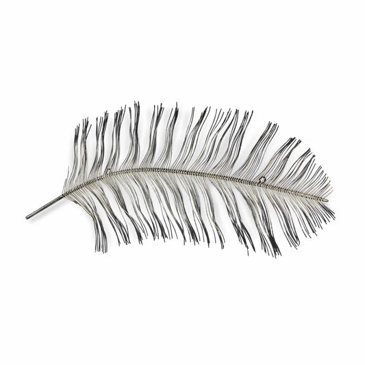 Black And Silver Metal Peacock Feather Wall Decor - Homeroots - Flyclothing LLC