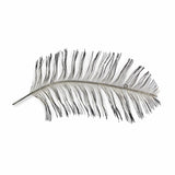 Black And Silver Metal Peacock Feather Wall Decor - Homeroots