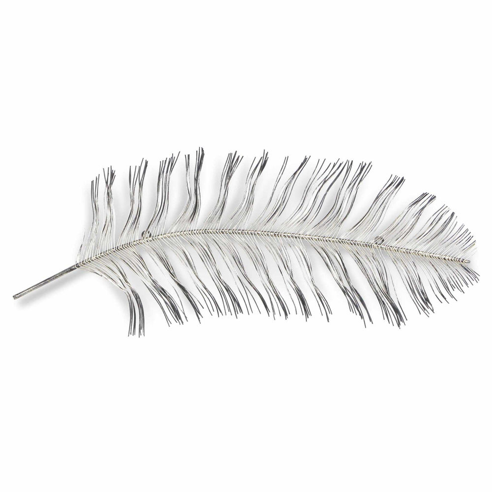 Black And Silver Metal Peacock Feather Wall Decor - Homeroots - Flyclothing LLC
