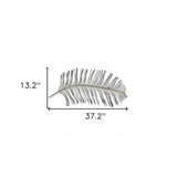 Black And Silver Metal Peacock Feather Wall Decor - Homeroots - Flyclothing LLC