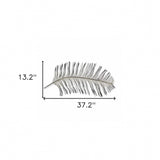 Black And Silver Metal Peacock Feather Wall Decor - Homeroots - Flyclothing LLC