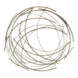 26" Silver Metal Abstract Round Hanging Wall Art Decor - Homeroots - Flyclothing LLC