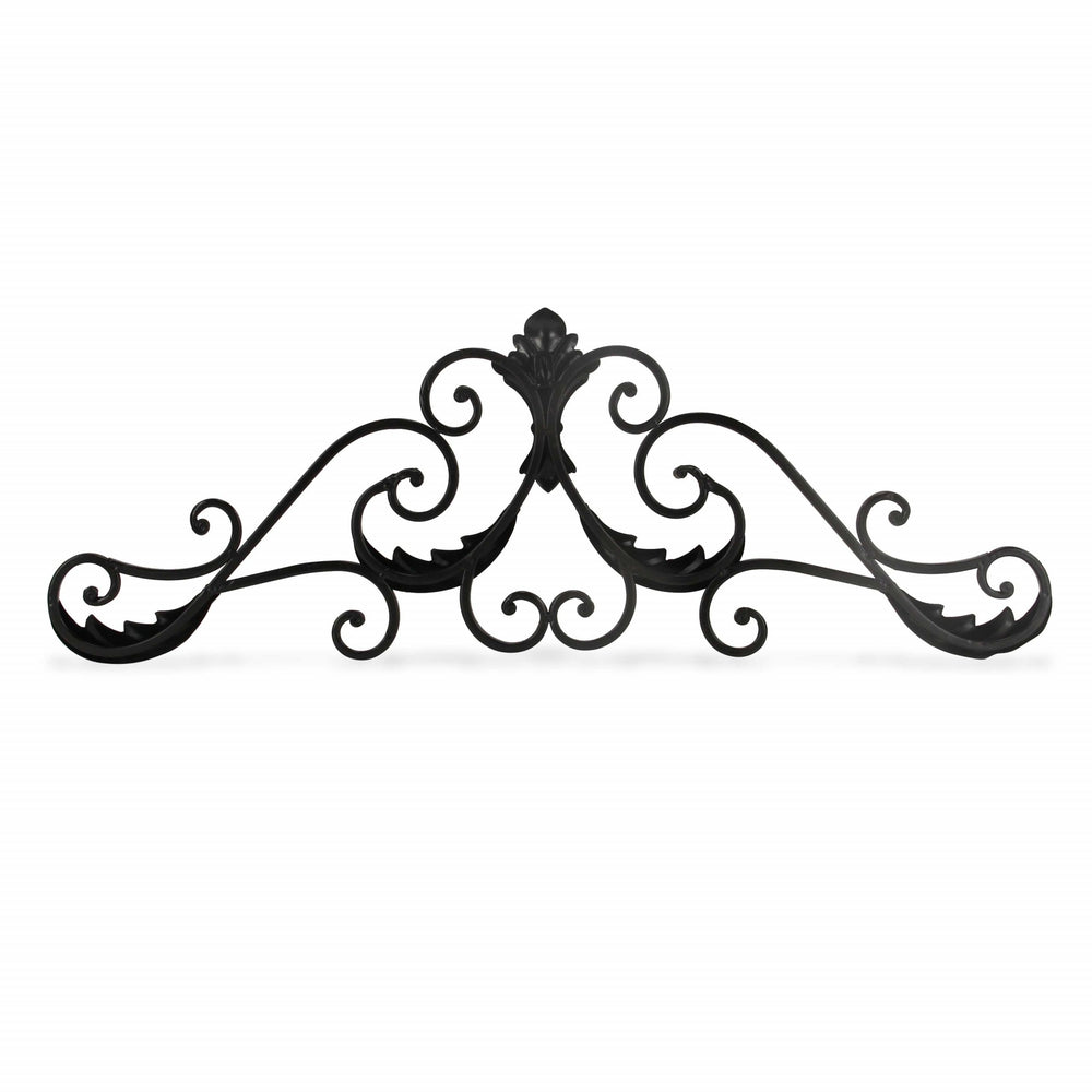 32" Rustic Brown Metal Scroll Wall Decor - Homeroots - Flyclothing LLC