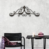 32" Rustic Brown Metal Scroll Wall Decor - Homeroots - Flyclothing LLC