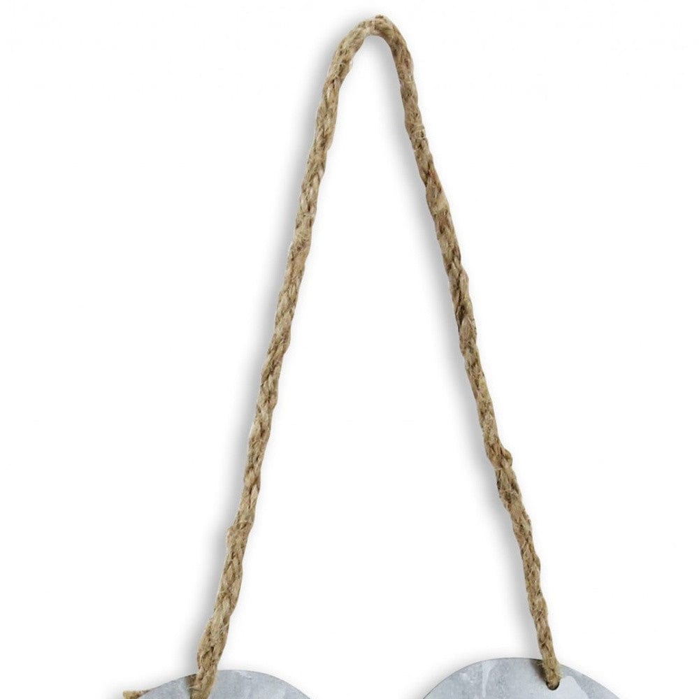 10" Gray Galvanized Metal Heart Shaped Welcome Wall Decor - Homeroots - Flyclothing LLC