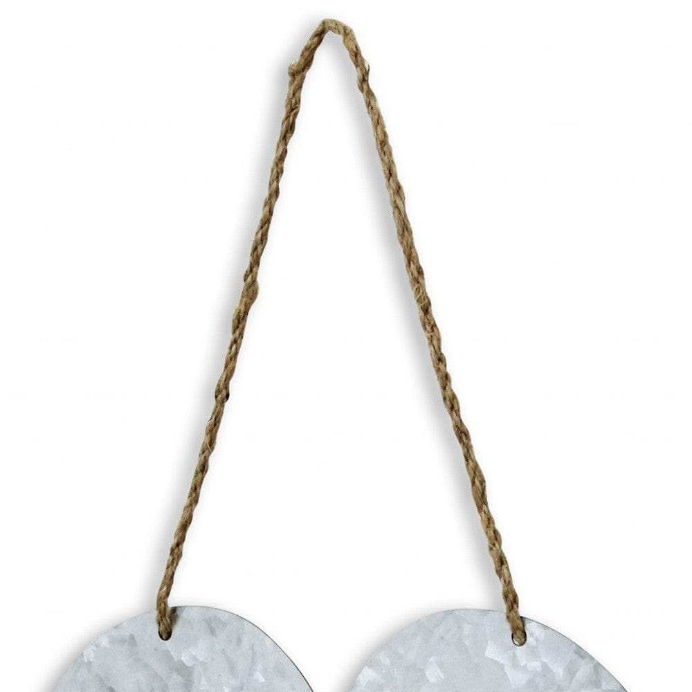 Home Gray Galvanized Cut Out Metal Wall Decor - Homeroots - Flyclothing LLC