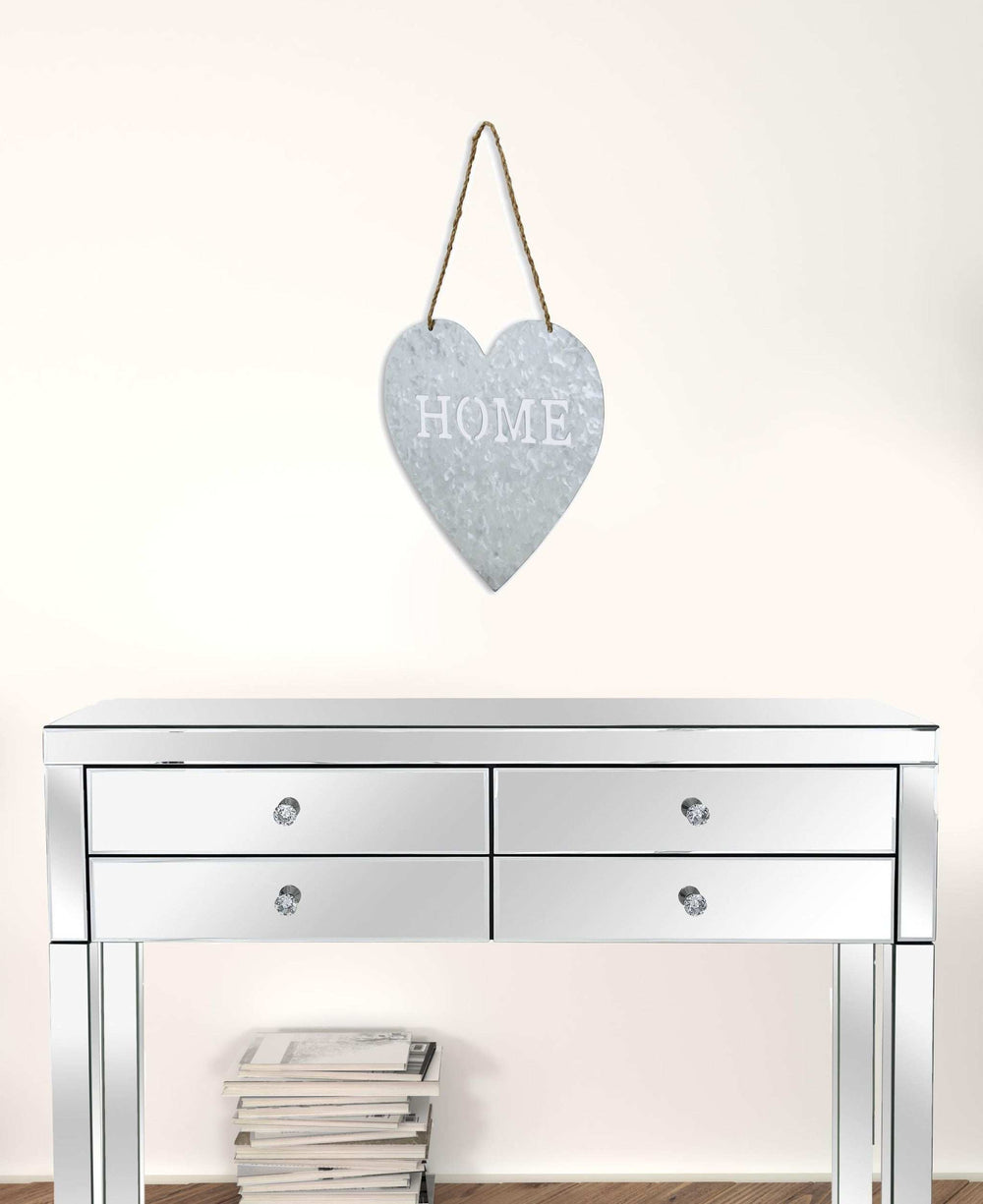 Home Gray Galvanized Cut Out Metal Wall Decor - Homeroots - Flyclothing LLC