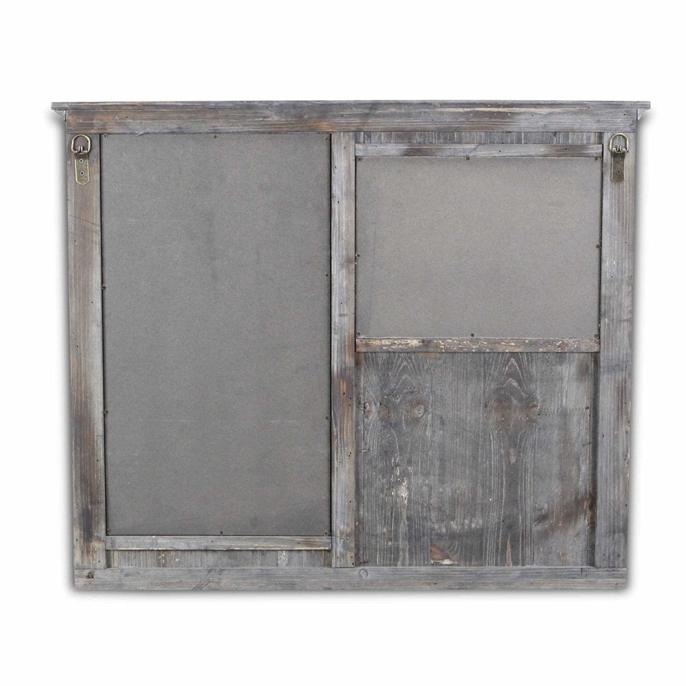 Gray Wooden Wall Chalkboard With Side Storage Basket - Homeroots - Flyclothing LLC