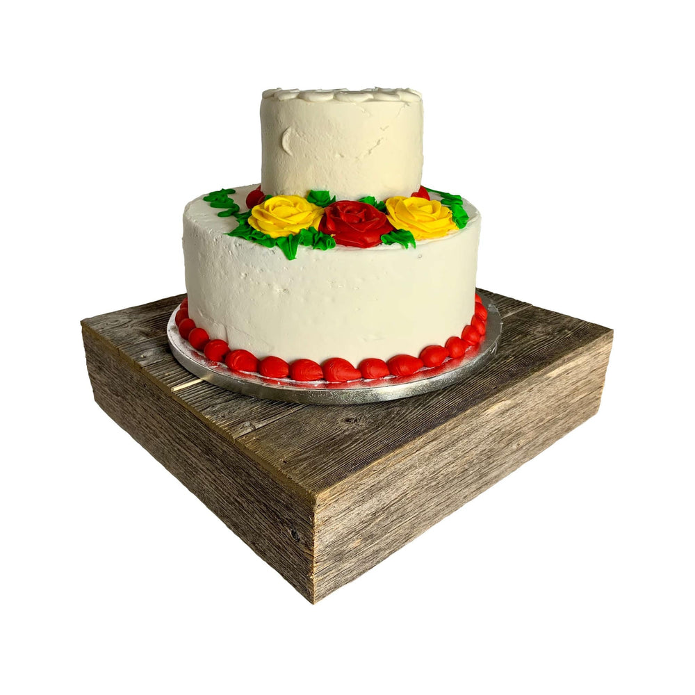 Natural Weathered Gray Cake Stand - Homeroots